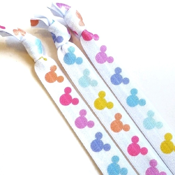 Mickey Ears Headband Set Rainbow Hair Accessories - Picture 1 of 4